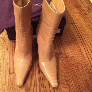 Tan Jimmy Choo Ankle Boots. Size 36
